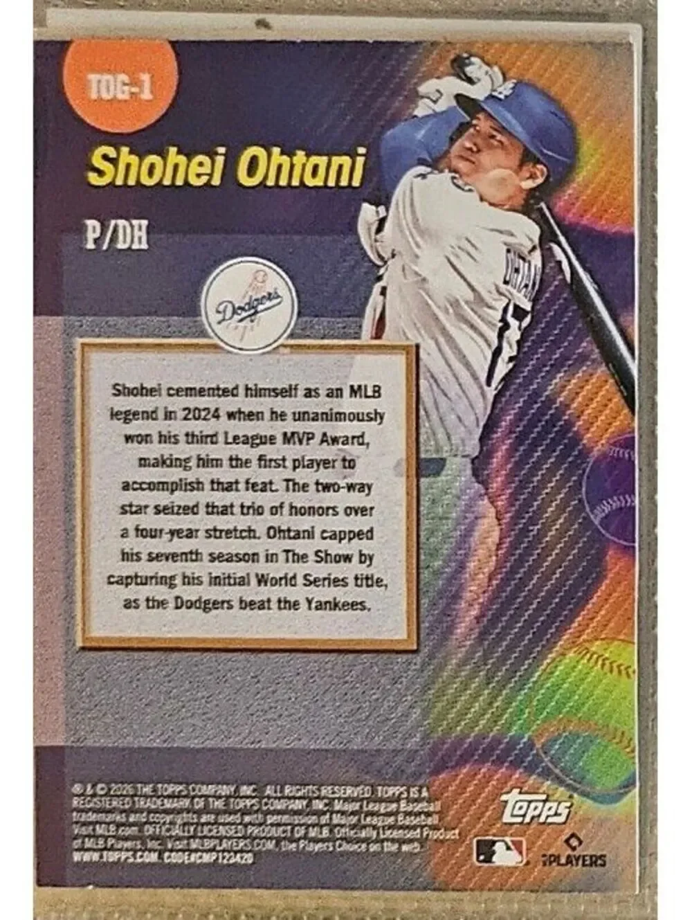 Shohei Ohtani - 2026 Topps Stars Of MLB Card #SMLB-9-  Los Angeles Dodgers - Picture 2 of 2